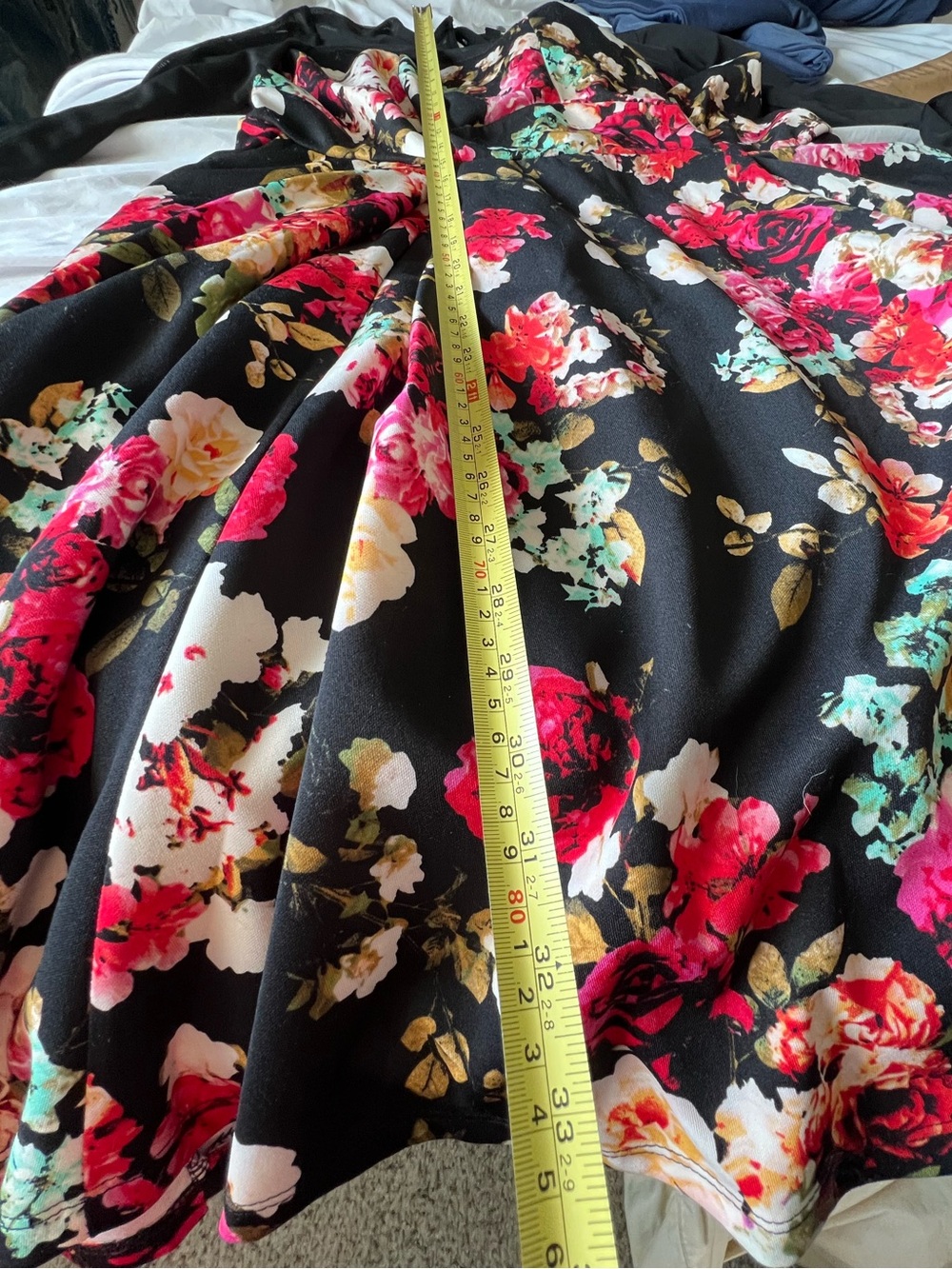 Torrid Floral Black Dress Pink red Floral Lace-Up Back corset Whimsigoth / Goth - Picture 9 of 10